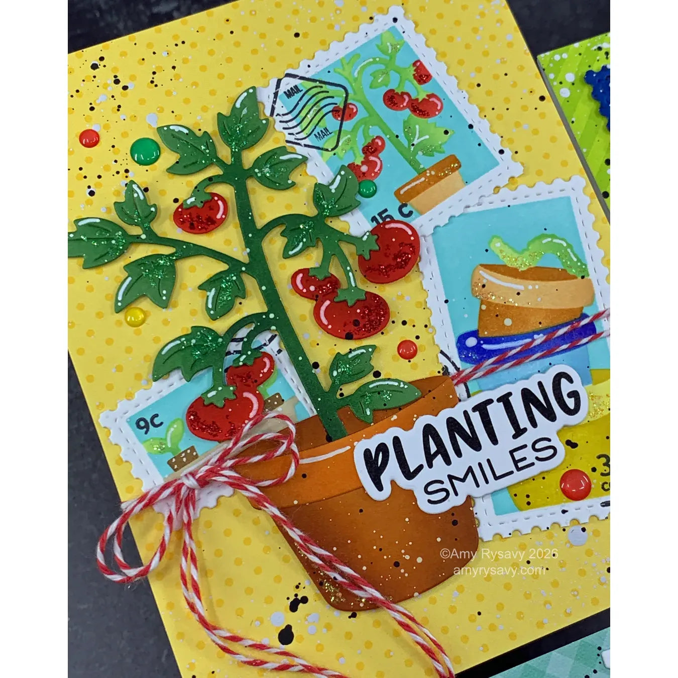 Waffle Flower Pots and Plants Dies 422488 planting smiles card amy rysavy | color-code:ALT01