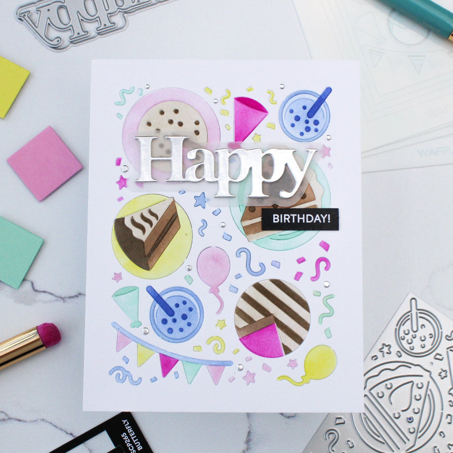 Waffle Flower Print Happy Dies 422260 birthday