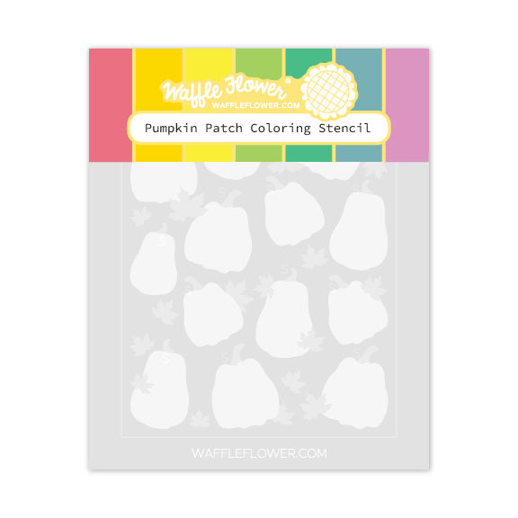 Waffle Flower Pumpkin Patch Coloring Stencils 421843