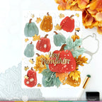 Waffle Flower Pumpkin Patch Panel Die 421842 pumpkin