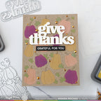 Waffle Flower Pumpkin Patch Panel Die and Stencils Set give thanks