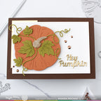 Waffle Flower Pumpkin with Stem Dies 421862 hey pumpkin