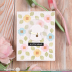 Waffle Flower Quilted Floral Stencils 421989 hello