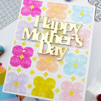 Waffle Flower Quilted Petals Stencils 421990 happy mothers day