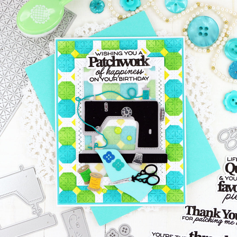 Waffle Flower Quilted Petals Stencils 421990 sewing