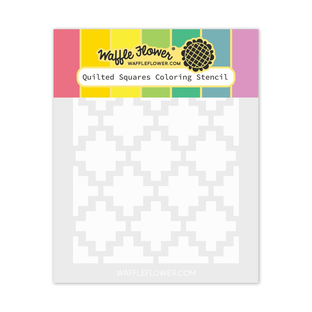 Waffle Flower Quilted Squares Stencil 421277