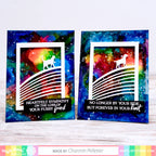 Waffle Flower Rainbow Bridge Clear Stamp and Dies Set wfc238 forever friend