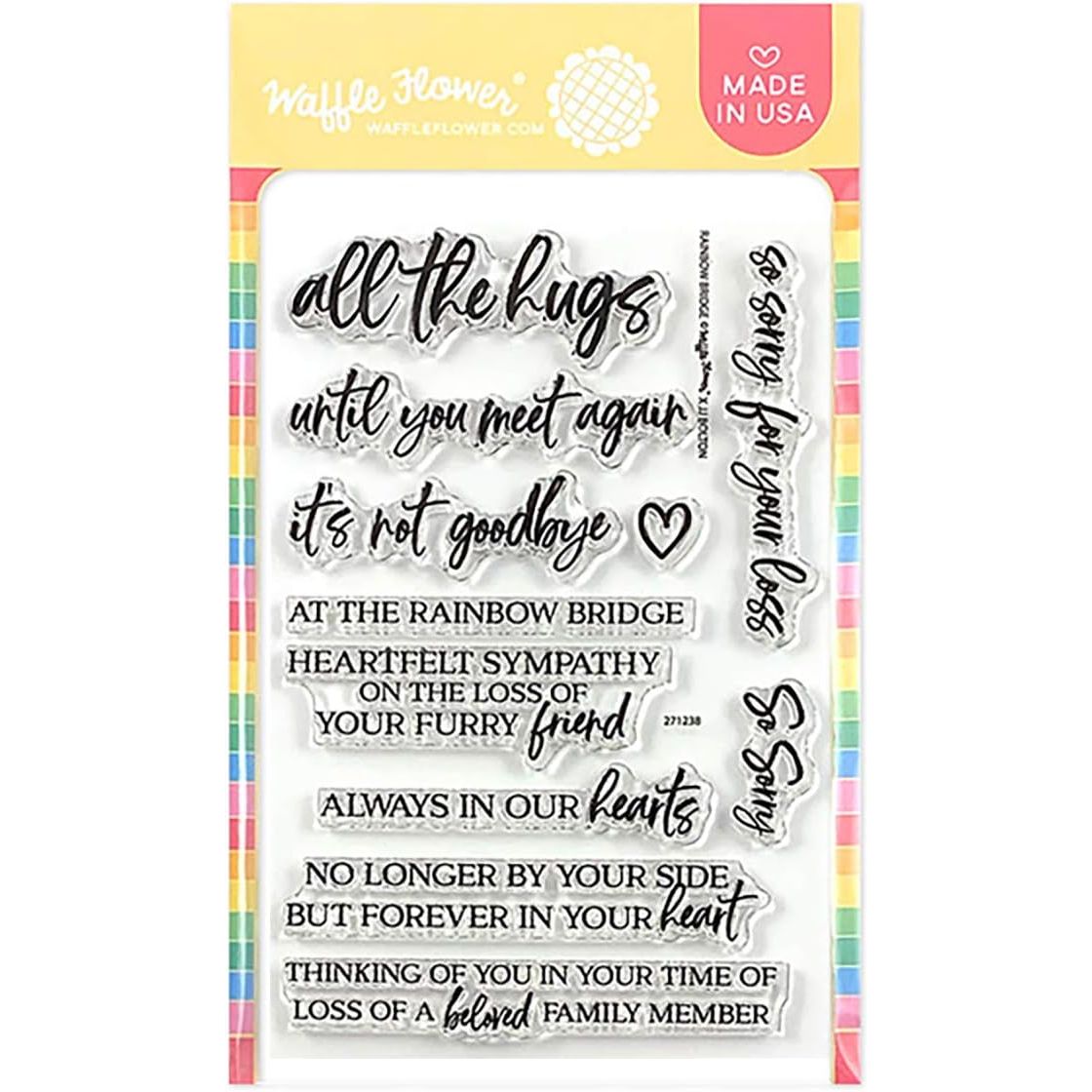 Waffle Flower Rainbow Bridge Clear Stamps 271238