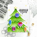 Waffle Flower Retro Christmas Tree Die-n-stencils 421783 season's greetings | color-code:ALT02