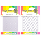 Waffle Flower Rhombus Panel and Texture Die Set