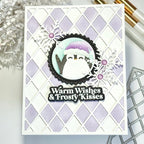 Waffle Flower Rhombus Texture Die 422112 penguin