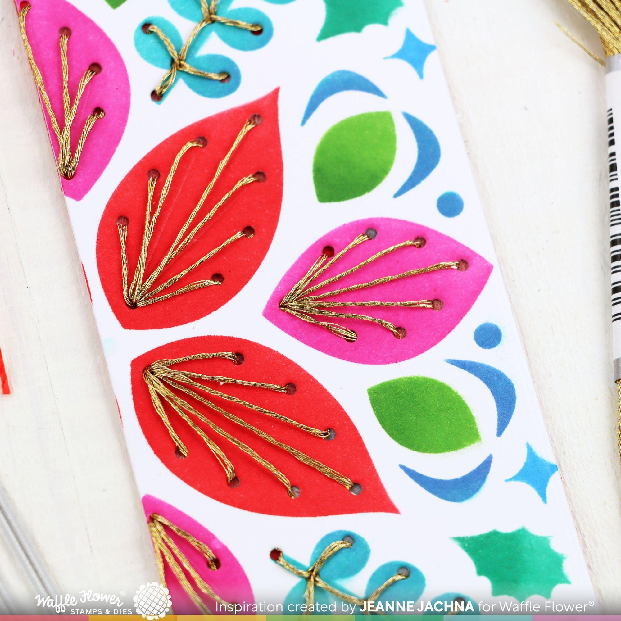 Waffle Flower Round Bookmark Dies 421562