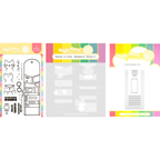 Waffle Flower Round Critter Bookmark Stencils, Clear Stamps, and Rounded Bookmark Die Set