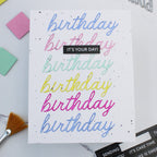 Waffle Flower Script Birthday Dies 422288 it's your day