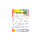 Waffle Flower Script Greetings Clear Stamp and Die Set image 2