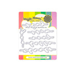 Waffle Flower Script Greetings Matching Dies 422204