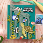 Waffle Flower Seafloor Silhouettes Dies 422459 tropical fish