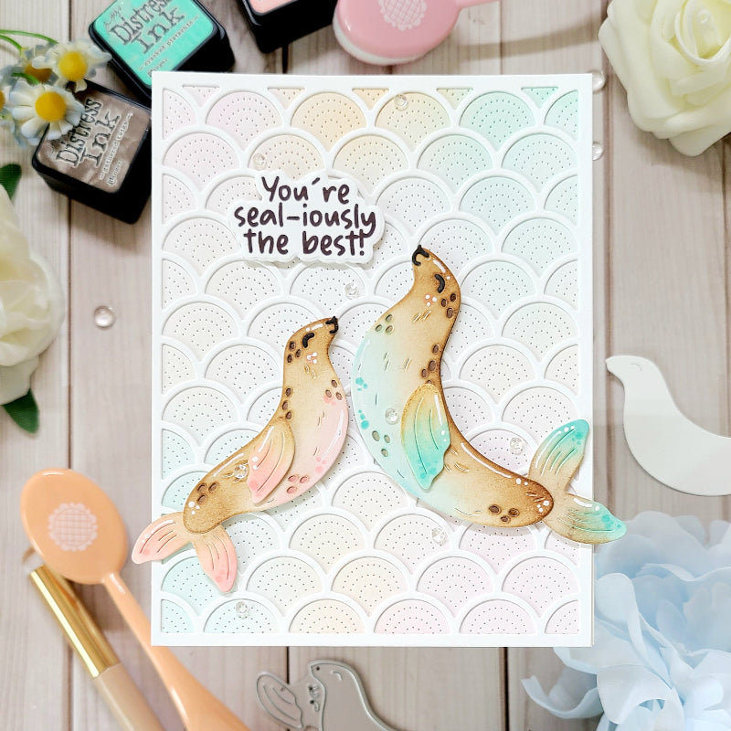 Waffle Flower Seal-a-brate Sentiments Clear Stamps 422471 two seals