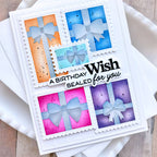 Waffle Flower Sealed Sentiments Clear Stamps 422001 birthday wish
