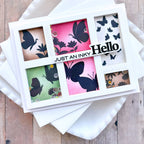 Waffle Flower Sealed Sentiments Clear Stamps 422001 hello