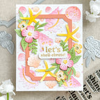 Waffle Flower Seashell Coloring Stencils 422079 flowers