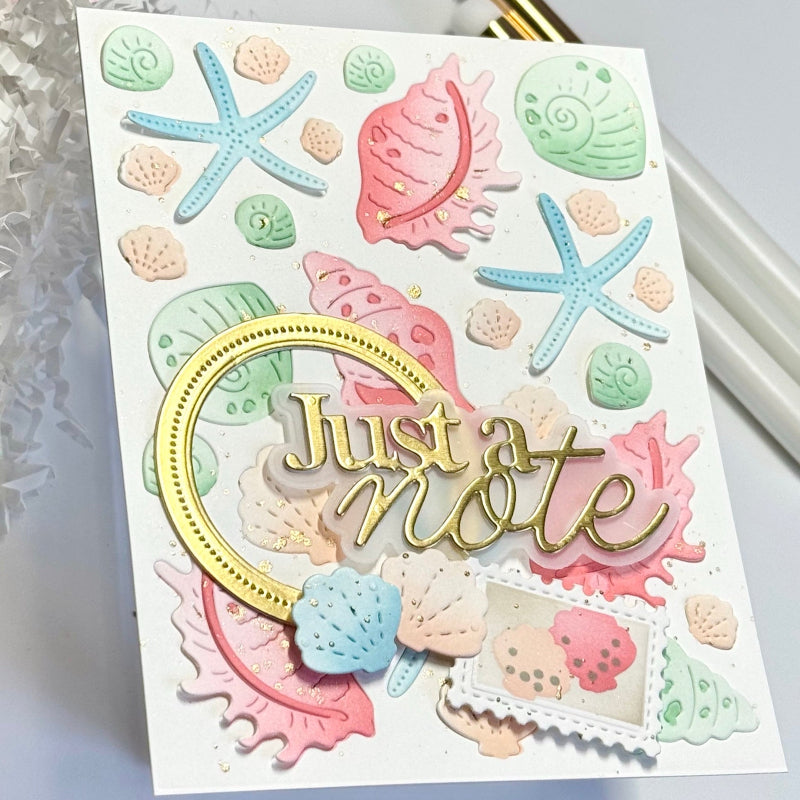 Waffle Flower Seashell Coloring Stencils 422079 shells