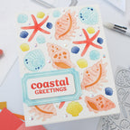 Waffle Flower Seashell Texture Die 422078 greetings