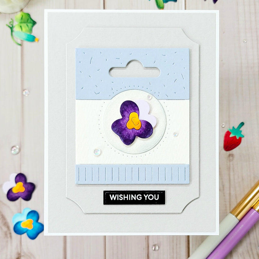 Waffle Flower Seed Packet Dies 422493 pretty pansy