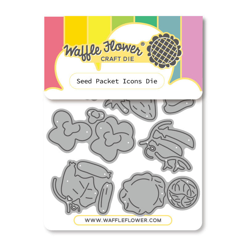 Waffle Flower Seed Packet Icons Dies 422494