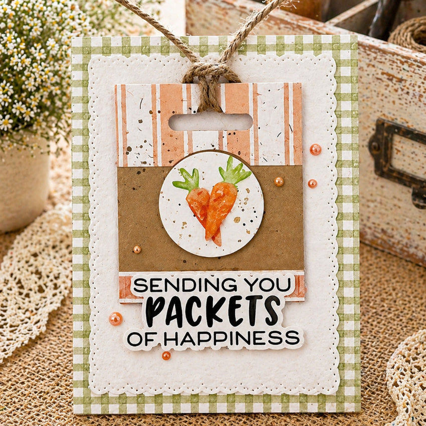 Waffle Flower Seed Packet Icons Dies 422494 cute tag