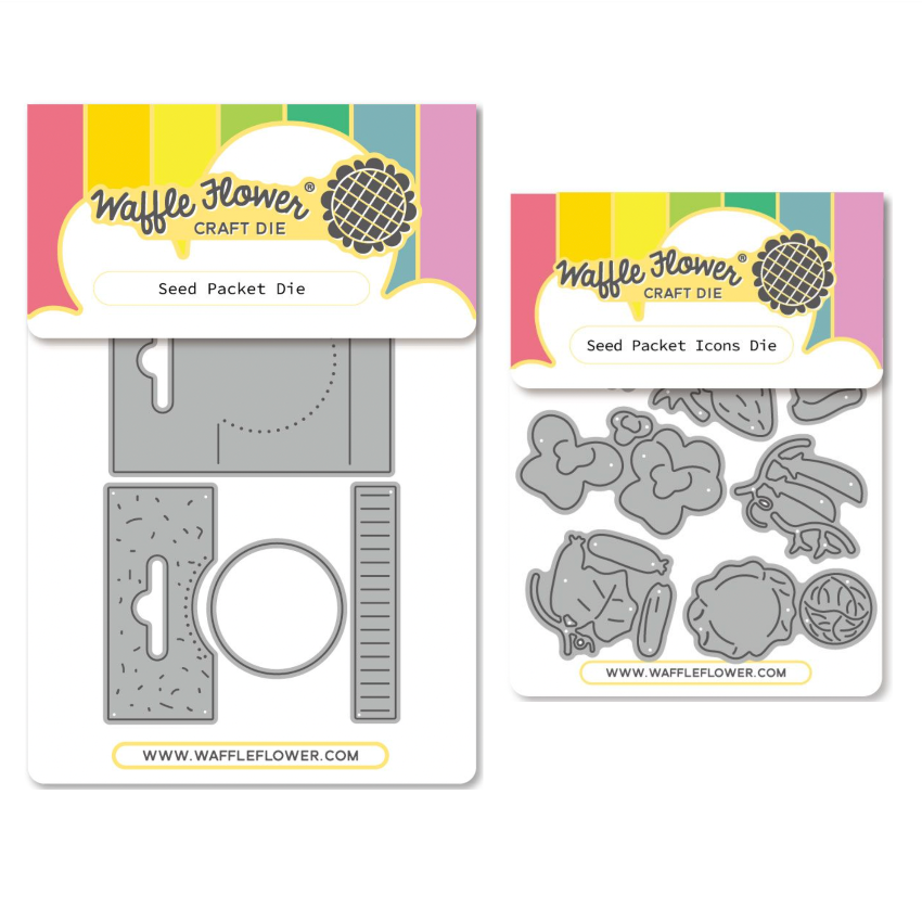 Waffle Flower Seed Packet and Seed Packet Icon Die Set