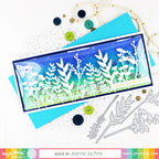 Waffle Flower Shaker Cover 3 x 8 Flat Slimline WFE037 shaker card