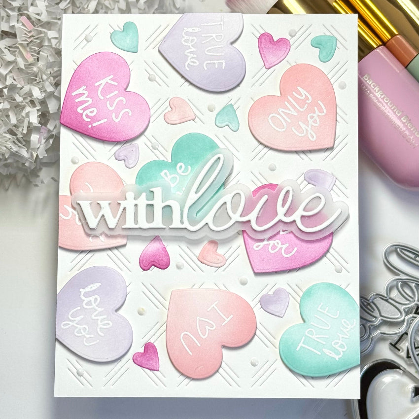 Waffle Flower Shape Of My Heart Dies 422322 kiss me