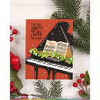 Waffle Flower Sheet Music Details Clear Stamp and Die Set piano garland sheet music card galina filippenko