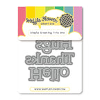 Waffle Flower Simple Greetings Trio Dies 422196