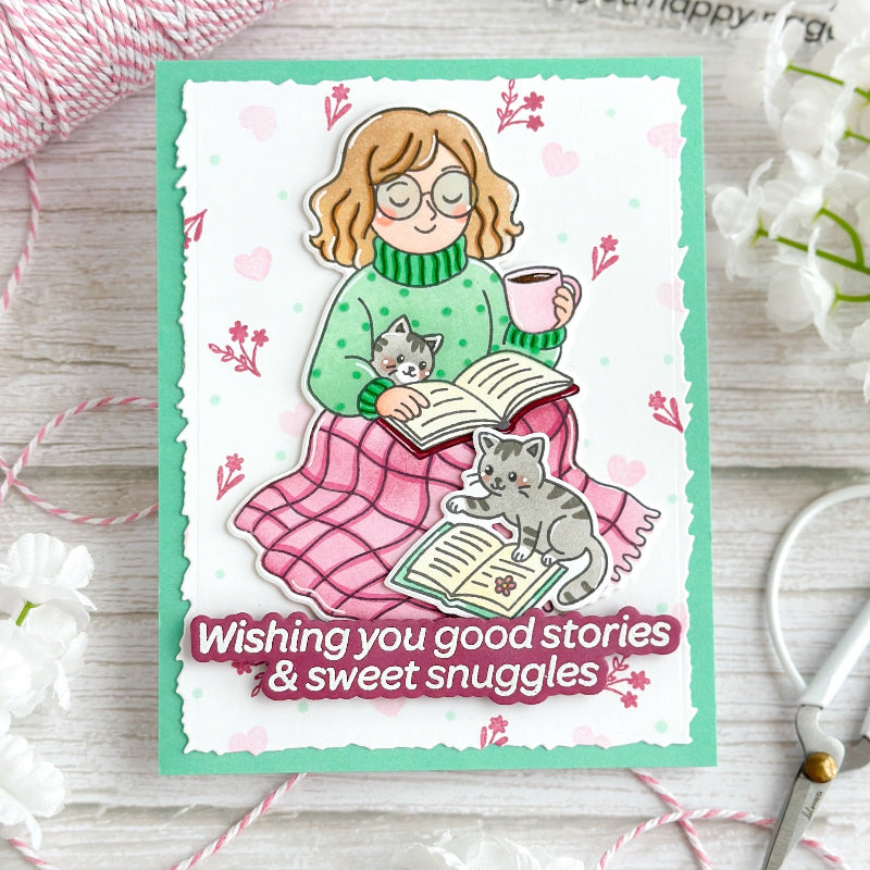 Waffle Flower Simple Joy Clear Stamp and Die Set cats