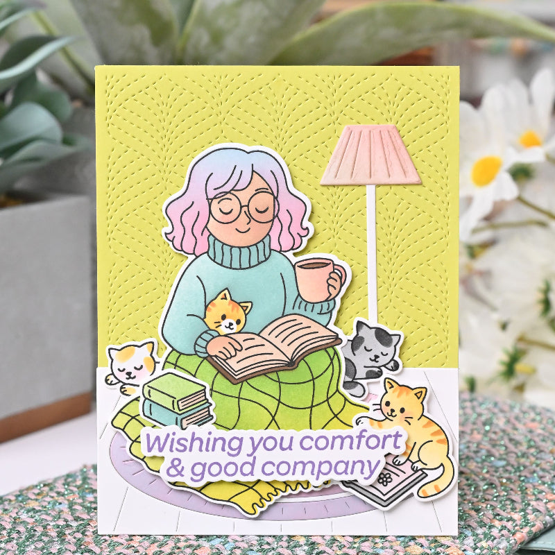 Waffle Flower Simple Joy Coloring Stencils 422343 cats