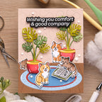 Waffle Flower Simple Joy Sentiments Clear Stamps 422345 pets