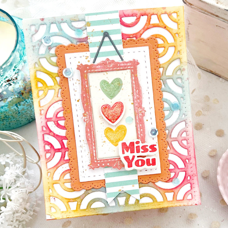 Waffle Flower Simple Joy Sentiments Matching Dies 422346 hearts