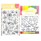 Waffle Flower Simple Stems Clear Stamp and Die Set
