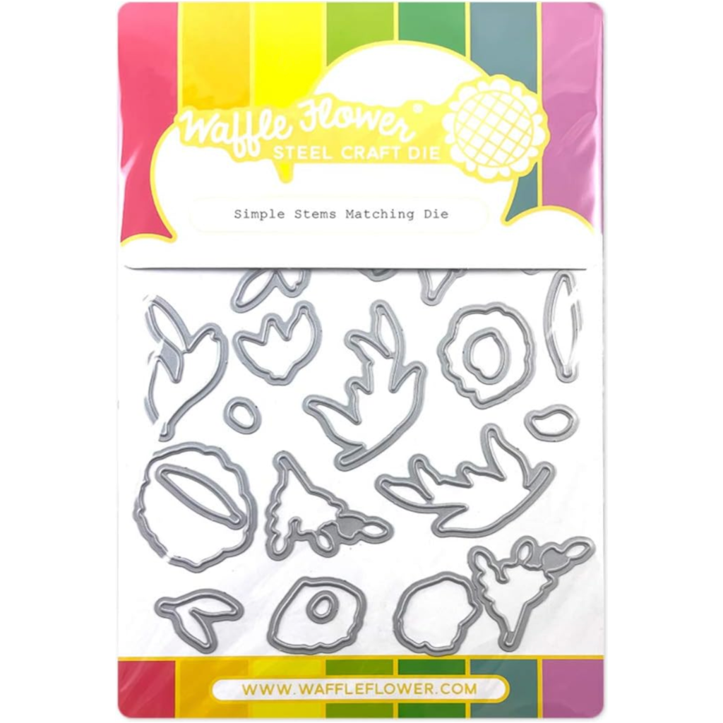 Waffle Flower Simple Stems Clear Stamp and Die Set wfc585 product image 2