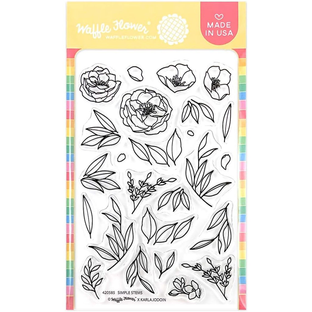 Waffle Flower Simple Stems Clear Stamps 420585