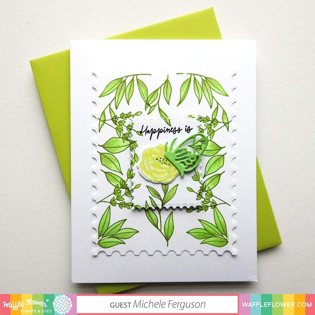 Waffle Flower Simple Stems Clear Stamps 420585 green