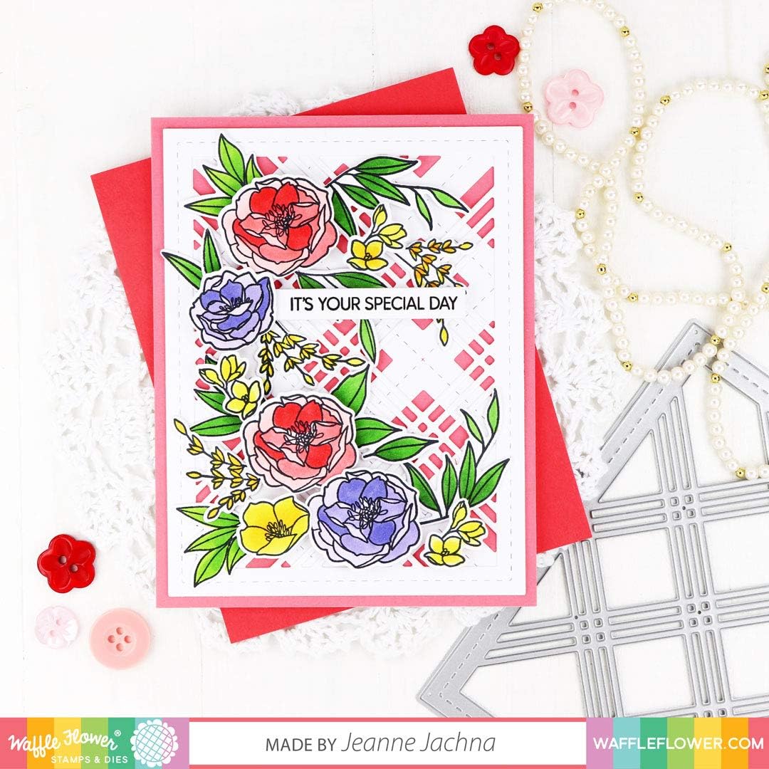 Waffle Flower Simple Stems Dies 420584 congrats