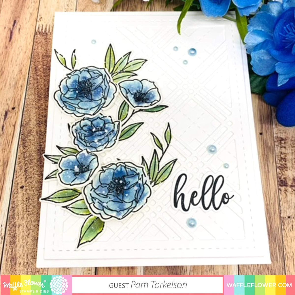 Waffle Flower Simple Stems Dies 420584 hello