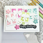 Waffle Flower Simply Said Clear Stamps 421999 happy birthday