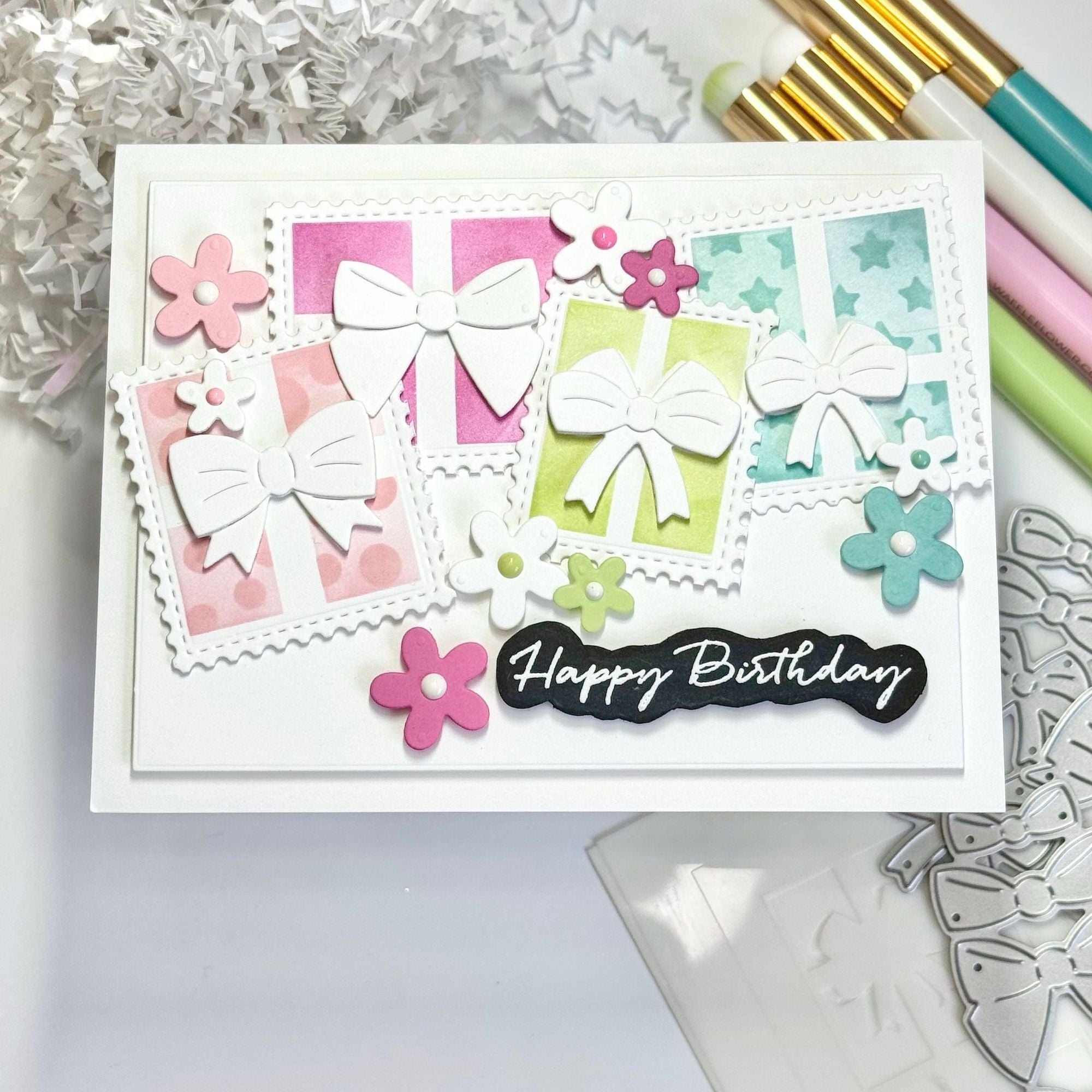 Waffle Flower Simply Said Clear Stamps 421999 happy birthday