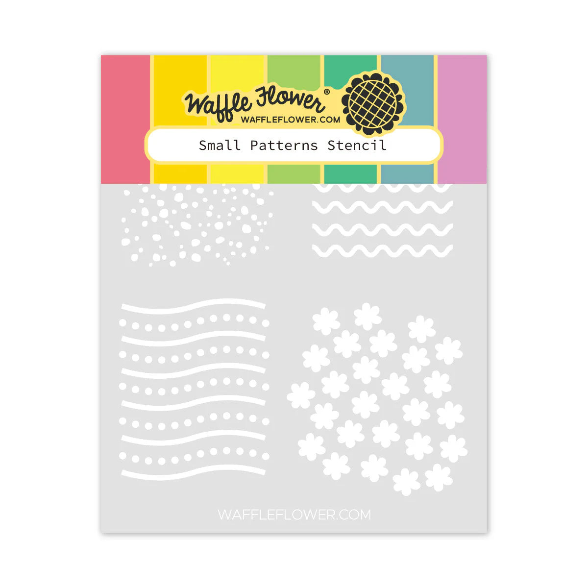 Waffle Flower Small Patterns Stencil 422385