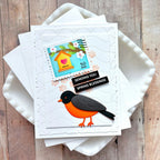 Waffle Flower Small Patterns Stencil 422385 black bird