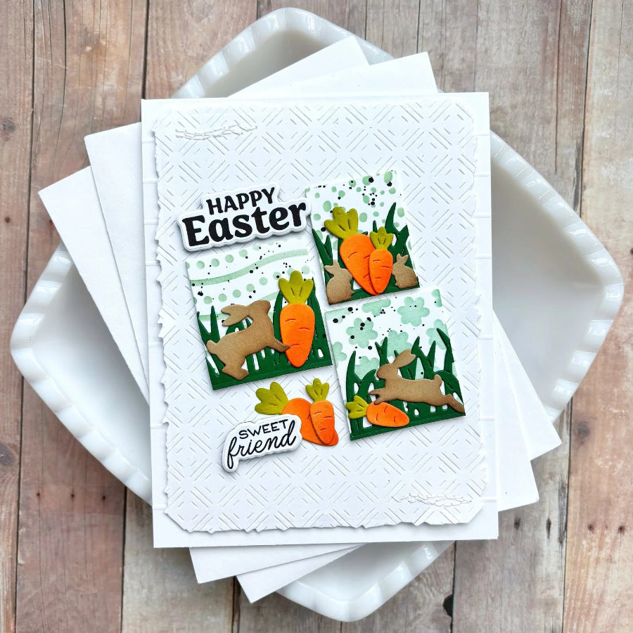 Waffle Flower Small Patterns Stencil 422385 bunnies and carrots